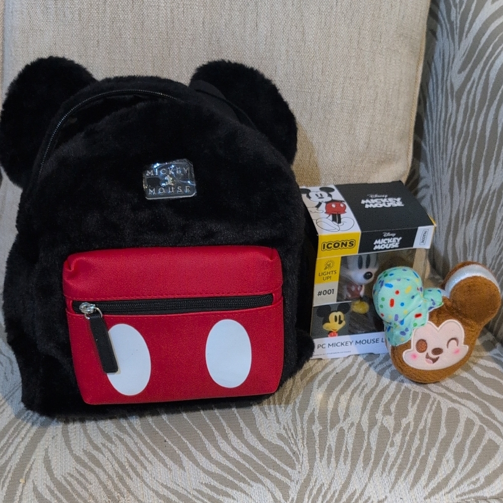 Disney Black and Red Mickey Mouse Backpack